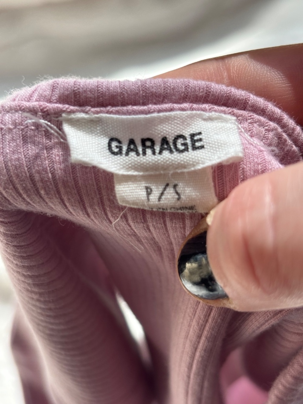 Garage Pink Ribbed Tube Top - Picture 4 of 7
